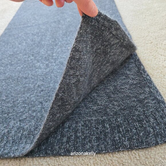 NWOT Theory Oversized Scarf in Cashmere Grey - Picture 7 of 16